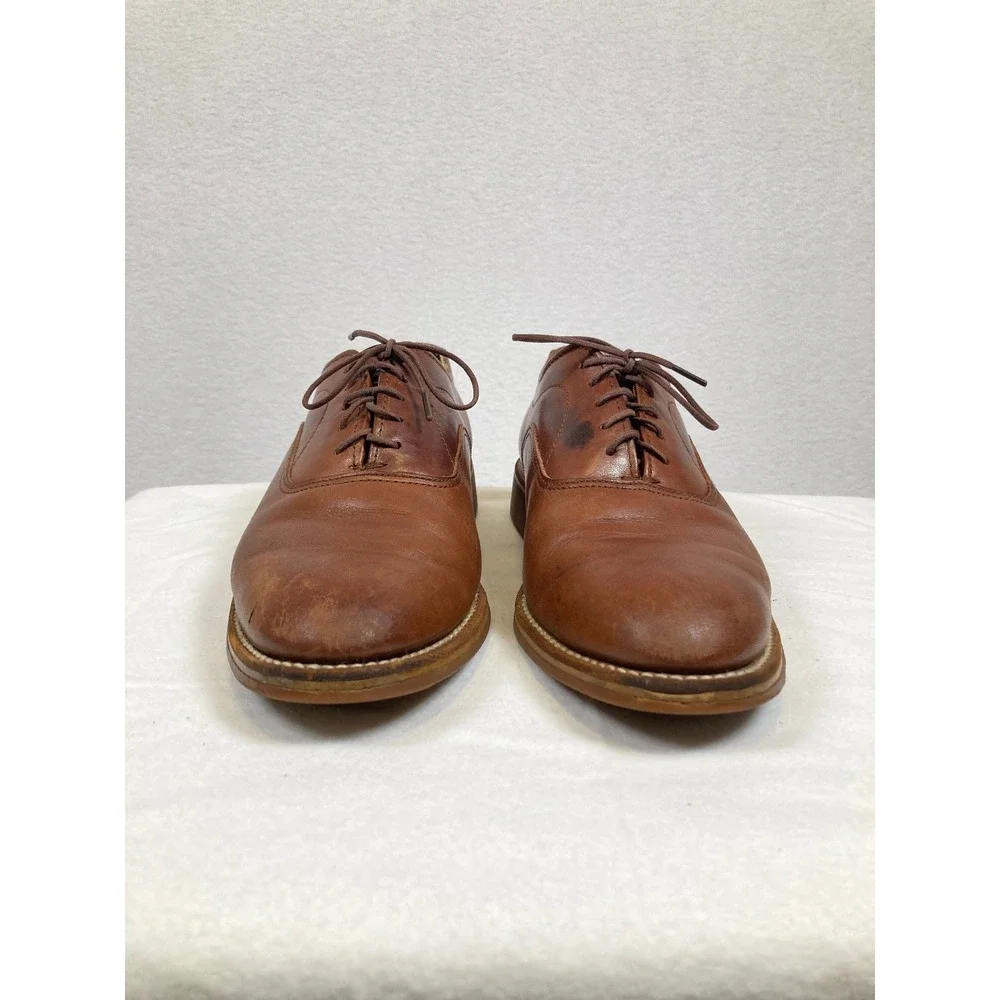 Dexter Beacon Hill Oxford Shoes Mens 7.5 M Brown‎ Leather Vibram Sole USA W646-2